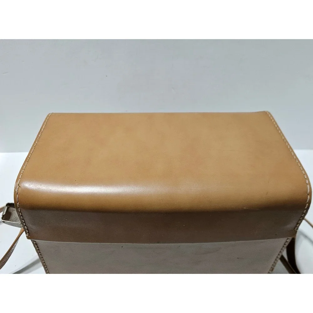 Vintage Hasselblad Leather Camera Case Brown Hard Shell Shoulder Bag